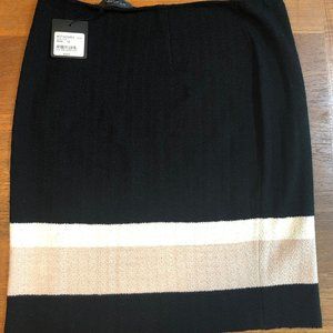 NWT St. John Caviar Knit Pencil Skirt Sz 12